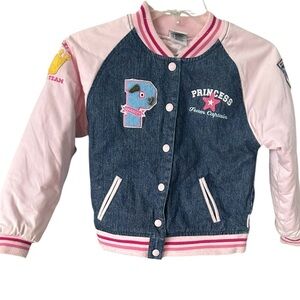 VTG Disney Store Girls Varsity Team Captain Cheerleader Coat Sz M 7/8 Coat FLAWS